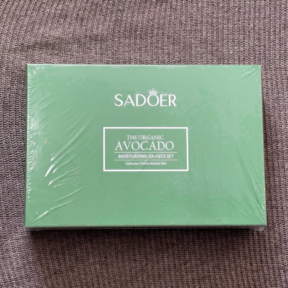 SADOER Organic Avocado 6pc Skincare Set NIB Factory Sealed